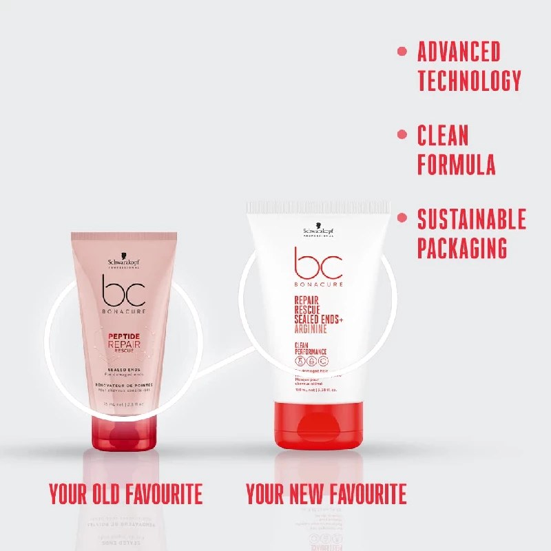 Schwarzkopf Professional Bonacure Repair Rescue Sealed Ends with Arginine For Preventing Split Ends, 100 ml-3.webp